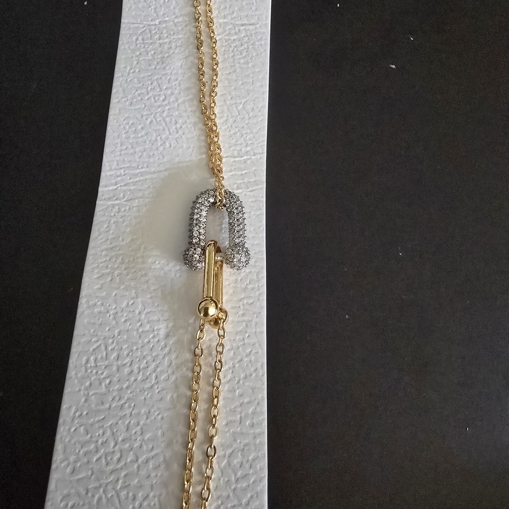 22kgp Dubai Elegant Gold and Silver Bracelet